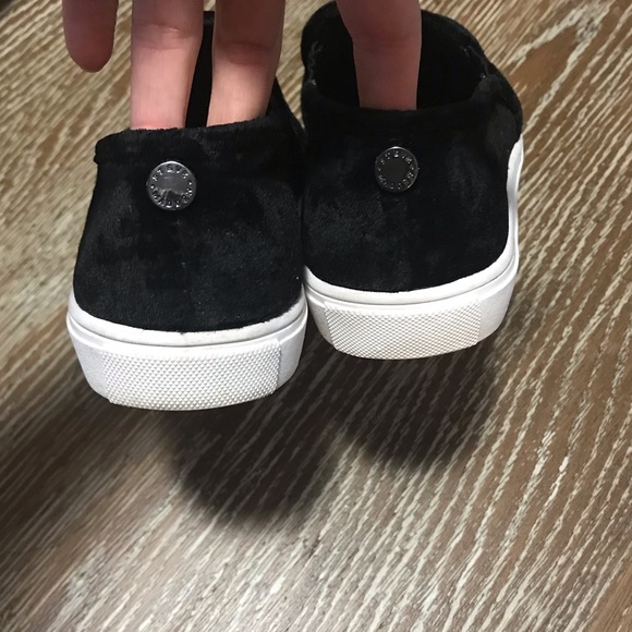 Steve Madden Black Velvet Sneaker - Picture 5 of 7